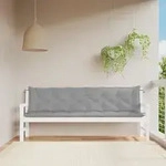 Gartenbank-auflage Grau 200x(50+50)x7 Cm Oxford-gewebe Vidaxl