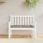 Gartenbank-auflage Taupe 110x50x7 Cm Oxford-gewebe Vidaxl