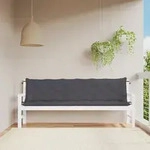 Gartenbank-auflagen 2 Stk. Anthrazit 200x50x7 Cm Oxford-gewebe - Vidaxl