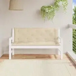 Gartenbank-auflagen 2 Stk. Beige 150x50x7 Cm Oxford-gewebe Vidaxl