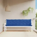 Gartenbank-auflagen 2 Stk. Blau 200x50x7 Cm Oxford-gewebe Vidaxl