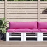 Palettenkissen 2 Stk. Rosa Oxford-gewebe Vidaxl