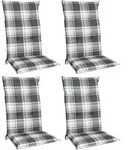 4er Set Hochlehner Auflage Sunny 100x50x6cm Mintgr&uuml;n - Beautissu