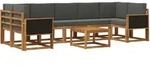 Outdoor-sofagarnitur Mit Kissen 6 Pcs Vidaxl