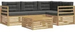 Outdoor-sofagarnitur 5 Stk. Vidaxl