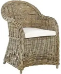 Gartensessel Susua Rattan Naturfarben