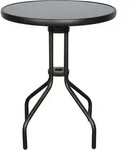 Aske Bistro Und Balkonm&ouml;bel Cafetisch, &Oslash;60 Cm Schwarz/schwarz.