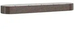 Hochbeet Verzinkter Stahl 396x100x36 Cm Braun Vidaxl