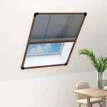 Vidaxl - Insektenschutz-plissee F&uuml;r Fenster Aluminium Braun 80x100 Cm