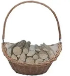 Holzkorb Mit Tragegriff 57 &times; 46 &times; 52 Cm Braun Weide Vidaxl