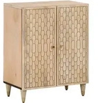 Beistellschrank 60x33x75 Cm Massivholz Mango Vidaxl