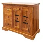Kommode Akazie 106x50x85 Honig Lackiert Oxford 0408