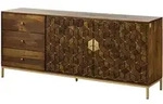 Sideboard Mango 180x40x77 Braun Ge&ouml;lt Diamond 210