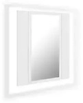 Led-bad-spiegelschrank Wei&szlig; 40x12x45 Cm Acryl Vidaxl Wei&szlig;