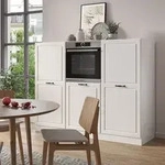 Vicco - K&uuml;chenblock R-line, Wei&szlig; Landhaus/wei&szlig;, 180 Cm Ohne Arbeitsplatte