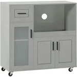 Sobuy Fsb78-hg Sideboard Auf Rollen K&uuml;chenwagen Mikrowellenschrank K&uuml;chenschrank