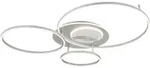 Led Deckenleuchte Wohnzimmerlampe Metall Silber Dimmbar Fernbedienung L 116 Cm