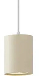 Qazqa Moderne Pendelleuchte Beige Mit Wei&szlig; F&uuml;r Schienensystem