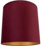Velour Lampenschirm Rot 40/40/40 Mit Goldener Innenseite