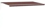 Manueller, Einziehbarer Terrassen&uuml;berdachung Braun 600x300 Cm