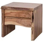 Massivmoebel24 - Nachttisch Akazie 45x40x45 Natur Lackiert Pure Acacia 311