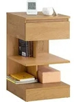 Sobuy Fbt49-n Beistelltisch Nachttisch Nachtschrank Kommode Mit 1 Schublade Und...