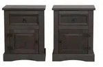 Ebuy24 - New Mexico Nachttisch 2er Set Mit 1 Schublade Und 1 T&uuml;r Braun.