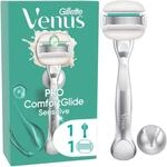 Gillette Venus Pro Comfortglide Sensitive Rasierer Mit 1 Klinge + Duschh&auml;nger