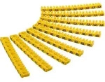 Kabelmarker-clips "buchstaben A-c", F&uuml;r Kabeldurchmesser Von 2,8 - 4,6 Mm,
