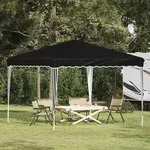 Vidaxl Pop-up Party Tent 288 X 288 X 245 Cm Black Oxford Fabric