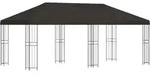 Pavillon Mit Seitenw&auml;nden 6 X 3 M Anthrazit Polyester Und Stahl Vidaxl