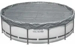 Poolabdeckung 1 &Oslash;3,05 M Rund Polyester Grau For Bestway