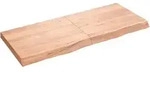 Vidaxl Wandregal Hellbraun 120x50x(2-6) Cm Massivholz Eiche Behandelt