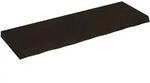 Wandregal Dunkelbraun 120x40x(2-6)cm Massivholz Eiche Behandelt Vidaxl