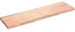 Wandregal Hellbraun 180x50x(2-6) Cm Massivholz Eiche Behandelt Vidaxl
