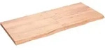 Wandregal Hellbraun 140x60x(2-4) Cm Massivholz Eiche Behandelt - Vidaxl