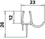 Kermi 3249 4x Dichtleiste Di 3330 17ac L&auml;nge: 985 Mm