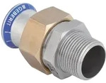 Mapress Edelstahl &Uuml;bergangsverschraubung Mit Au&szlig;engewinde, D 15mm, R 3/4' -...