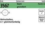 Din 3567 Stahl A 61 Nw 50 Grundiert Rohrschellen-h&auml;lften S 50 Stk