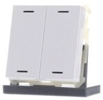 Mdt Technologies Taster Light 63 2-fach Rgbw,studiows,gl&auml; Be-tal6302.01
