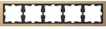 D-life Metallrahmen, 5-fach, Champagnermetallic