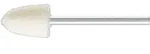 Pferd Tools Mittelharte Filzpolierstifte Kegelform &Oslash; 10x15 Mm Schaft-&oslash; 3 Mm 10 Stk
