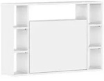 Bim Furniture - Klappbares Schreibtisch-h&auml;ngeregal Muse Wei&szlig; Matt