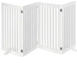 Relaxdays - Absperrgitter, Hxb: 91,5 X 204,5 Cm, 4 Panel, Faltbar, Mit F&uuml;&szlig;en,