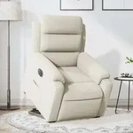 Vidaxl - Relaxsessel Mit Aufstehhilfe Elektrisch Creme Samt 364671