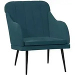 Sessel Blau 63x76x80 Cm Samt Vidaxl