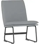 Loungesessel Hellgrau 52x75x76 Cm Stoff Vidaxl