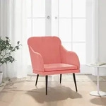 Sessel Rosa 63x76x80 Cm Samt Vidaxl