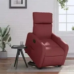Relaxsessel Mit Aufstehhilfe Weinrot Kunstleder Vidaxl