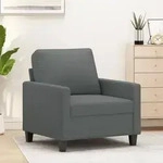 Sofasessel Dunkelgrau 60 Cm Stoff - Vidaxl